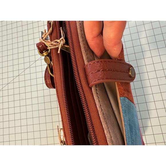 The Sak clutch crossbody wallet/purse in suede with man made materials - Picture 3 of 10
